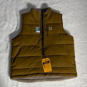Carhartt Tan Quilted Vest Women’s Medium